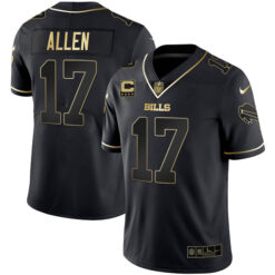 Alternative view of Buffalo Bills Black Gold Vapor Limited Jersey - All Stitched
