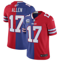 Alternative view of Buffalo Bills Royal Blue/ Red Split Vapor Limited Jersey - All Stitched