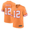 Tom Brady Tampa Bay Buccaneers 2023 Creamsicle Throwback Orange Jersey - All Stitched
