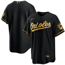 Alternative view of Baltimore Orioles Limited Black Gold Player Jersey - All Stitched