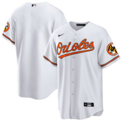 Alternative view of Baltimore Orioles White Game Player Jersey - All Stitched