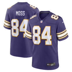 Alternative view of Randy Moss Minnesota Vikings 2023 Classic Jersey - All Stitched
