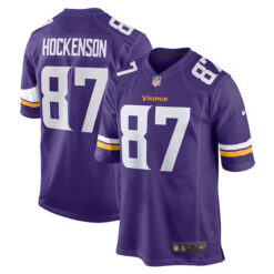 Alternative view of T.J. Hockenson Minnesota Vikings Player Jersey Collection - All Stitched
