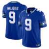Kenneth Walker III Seattle Seahawks 2023 Royal Throwback Jersey - All Stitched