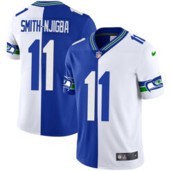 Alternative view of Seattle Seahawks 2023 Split Throwback Player Jersey - All Stitched