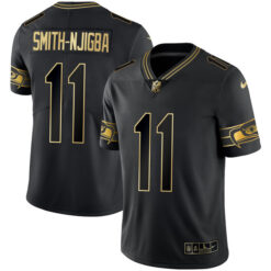 Alternative view of Seattle Seahawks Black Gold Limited Player Jersey - All Stitched