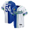 Seattle Seahawks 2023 Split Throwback Player Baseball Jersey - All Stitched