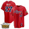Atlanta Braves Outkast ATLiens Red V1 Jersey - All Stitched