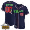 Atlanta Braves Outkast ATLiens Custom Name and Number Navy Jersey - All Stitched