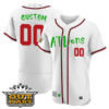 Atlanta Braves Outkast ATLiens Custom Name and Number White Jersey - All Stitched