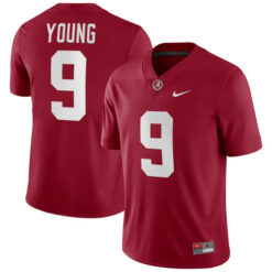 Alternative view of Bryce Young Alabama Crimson Tide College Football Game Jersey - All Stitched