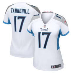 Alternative view of Ryan Tannehill Tennessee Titans White Game Jersey - All Stitched