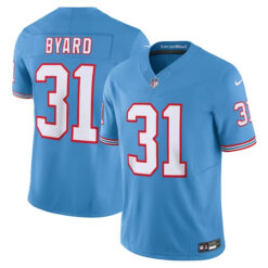 Alternative view of Kevin Byard Tennessee Titans Light Blue "Orioles" Throwback Jersey - All Stitched