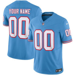 Tennessee Titans Light Blue "Orioles" Throwback Custom Jersey - All Stitched