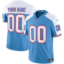 Tennessee Titans Light Blue Alternate "Orioles" Throwback Custom Jersey - All Stitched