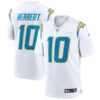 Justin Herbert Los Angeles Chargers White Game Jersey - All Stitched