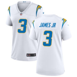 Alternative view of Derwin James Los Angeles Chargers White Game Jersey - All Stitched