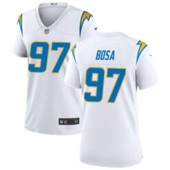 Alternative view of Joey Bosa Los Angeles Chargers White Game Jersey - All Stitched