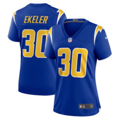Alternative view of Austin Ekeler Los Angeles Chargers Royal Blue Game Jersey - All Stitched