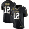 Tom Brady Tampa Bay Buccaneers Black Gold Jersey - All Stitched