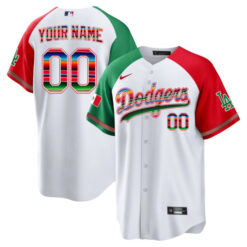 Los Angeles Dodgers 2023 Mexican "Serape" Heritage Jersey - All Stitched