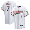 julio urias dodgers mexican serape jersey in white
