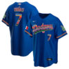 julio urias dodgers mexican serape jersey in royal