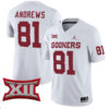 Mark Andrews Oklahoma Sooners College Football Game Jersey - All Stitched