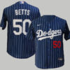 mookie betts pinstripe dodgers jersey
