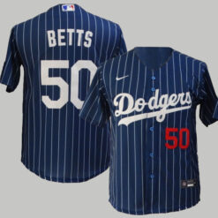 mookie betts pinstripe dodgers jersey