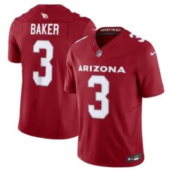 Alternative view of Budda Baker Arizona Cardinals 2023 Cardinal Game Jersey - All Stitched