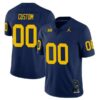 Custom Michigan Wolverines 2023 Navy Game Jersey - All Stitched