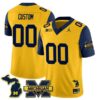 Custom Michigan Wolverines 2023 Special Theme Maize Jersey - All Stitched