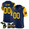Custom Michigan Wolverines 2023 Special Theme Navy Sleeve Jersey - All Stitched