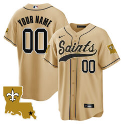 New Orleans Saints 1987 Legacy Vapor Limited Stitched Baseball Custom Jersey - Gold