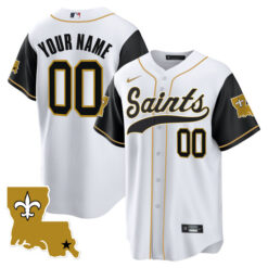 New Orleans Saints 1987 Legacy Vapor Limited Stitched Baseball Custom Jersey - Black Sleeve