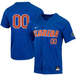 Alternative view of Florida Gators College Baseball Game Custom Number Jersey - Royal Blue