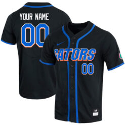 Alternative view of Florida Gators College Baseball Game Custom Name & Number Jersey - Black