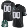 Michigan State Spartans All Stitched Custom Alternate Game Jersey - Black