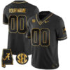 Alabama Crimson Tide "Alabama Map" Stitched Custom Jersey - Black Gold