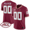 Florida State Seminoles 2023 Custom College Football Garnet Game Jersey - All Stitched