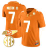 Joe Milton III Tennessee Volunteers Gold Version Stitched Jersey - Orange