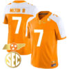 Joe Milton III Tennessee Volunteers Gold Version Stitched Jersey - Alternate Orange