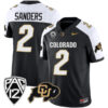 Shedeur Sanders Colorado Buffaloes Vapor Limited Stitched Jersey - Alternate Black