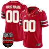 Ohio State Buckeyes Gold Version Stitched Custom Jersey - Scarlet