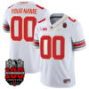 Ohio State Buckeyes Gold Version Stitched Custom Jersey - White