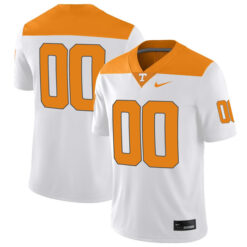 Alternative view of Custom Tennessee Volunteers White Throwback Game Jersey - All Stitched