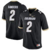 Shedeur Sanders Colorado Buffaloes College Football Black Game Jersey - All Stitched