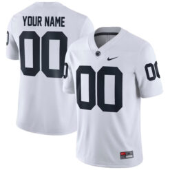 Alternative view of Penn State Nittany Lions College Football White Custom Game Jersey - All Stitched