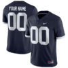 Custom Penn State Nittany Lions Football Navy Alternate Game Jersey - All Stitched